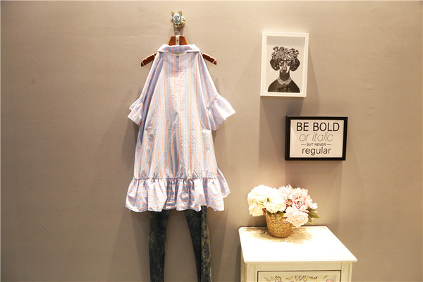 Tunica de vara eleganta de dama marimea MAXI cu umerii goi