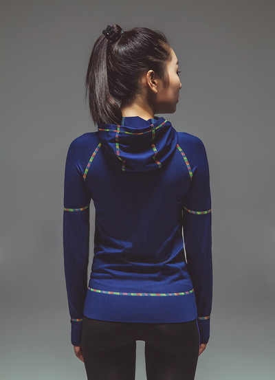 Γυναικείο μπουφάν δε διάφορα χρώματα με έγχρωμα στοιχεία