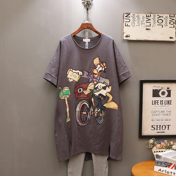 Tunica sport-casual dama marimea MAXI cu aplicatie