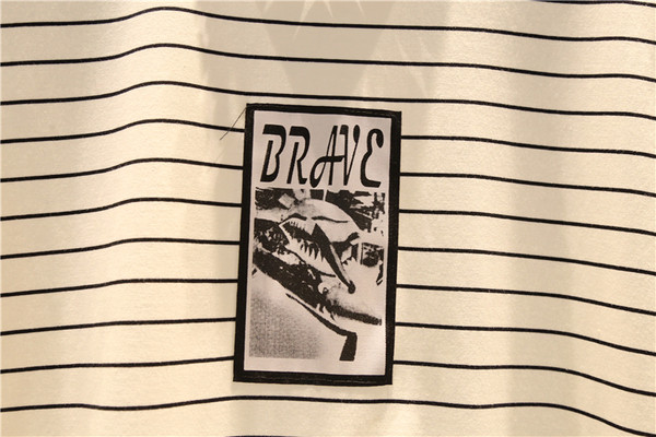 Γυναικείο μπλουζοφόρεμα με μανίκια 3/4 σε λευκό και μαύρο χρώμα