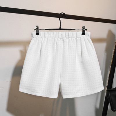 Дамски къси панталони МАКСИ размер в бял и черен цвят