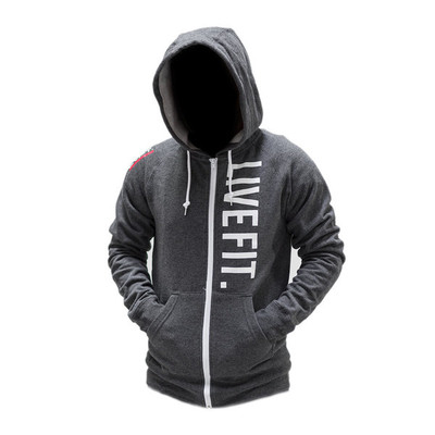 Αθλητικό ανδρικό φούτερ  με κουκούλα σε διάφορα χρώματα με επιγραφή