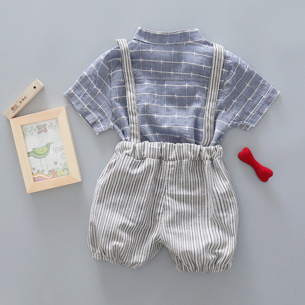 Παιδικό σετ  -  πουκάμισο και παντελόνι με τιράντες