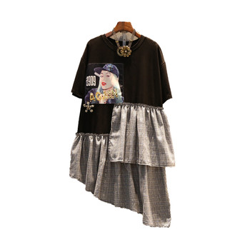 Ενδιαφέρουσα γυναικείο  φόρεμα μέγεθος MAXI με την εκτύπωση