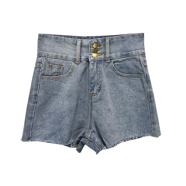 Blugi scurti de dama cu talie inalta