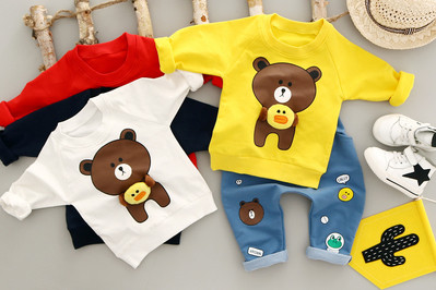 Baby set for boys in two parts - blouse with long sleeves and long pants