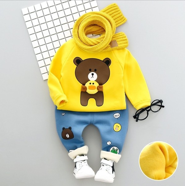 Set bebelusi pentru baieti in doua parti - bluza cu maneci lungi si pantaloni lungi