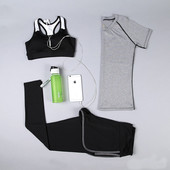 Γυναικεία αθλητική φόρμα από  3 μέρη σε διάφορα χρώματα