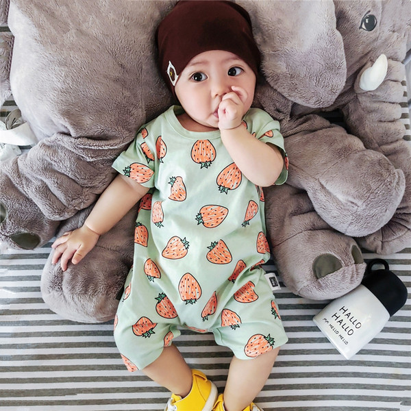 Βρεφικό κορμάκι  για το καλοκαίρι με εφαρμογή φρούτων