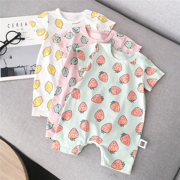 Βρεφικό κορμάκι  για το καλοκαίρι με εφαρμογή φρούτων