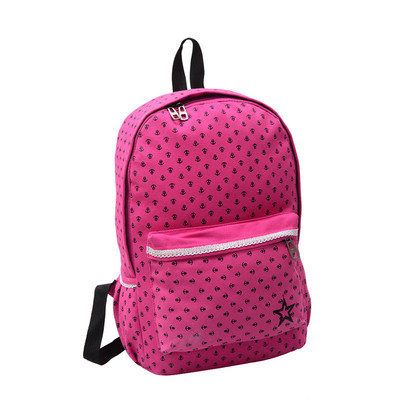 Γυναικείο σακίδιο με εκτύπωση και κεντήματα