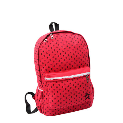 Γυναικείο σακίδιο με εκτύπωση και κεντήματα