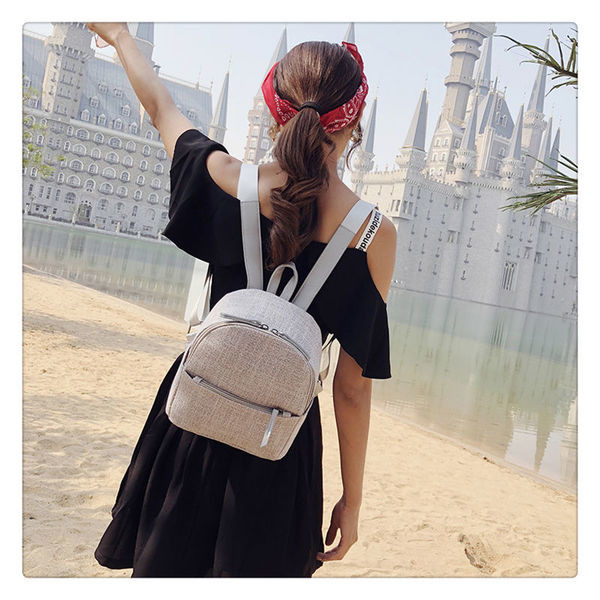 Női vászon hátizsák több színben, állítható pántokkal