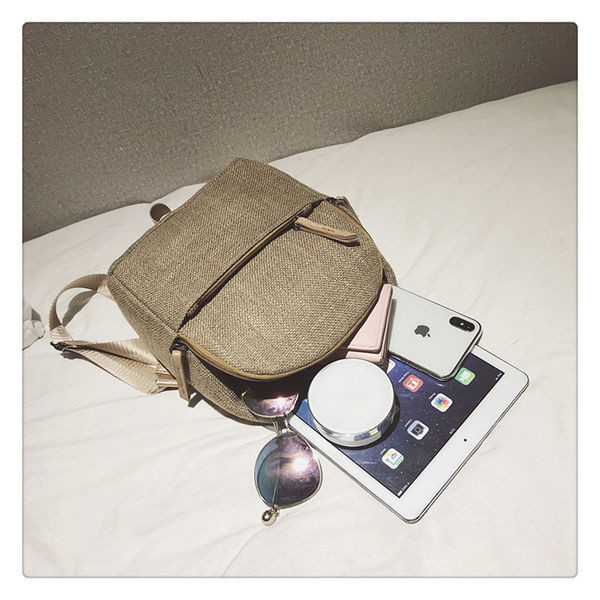 Női vászon hátizsák több színben, állítható pántokkal