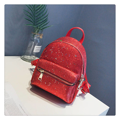 Γυναικείο σακίδιο με κάλυμμα μπροκάρ σε διάφορα χρώματα