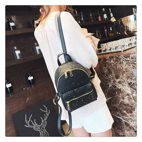 Γυναικείο σακίδιο με κάλυμμα μπροκάρ σε διάφορα χρώματα