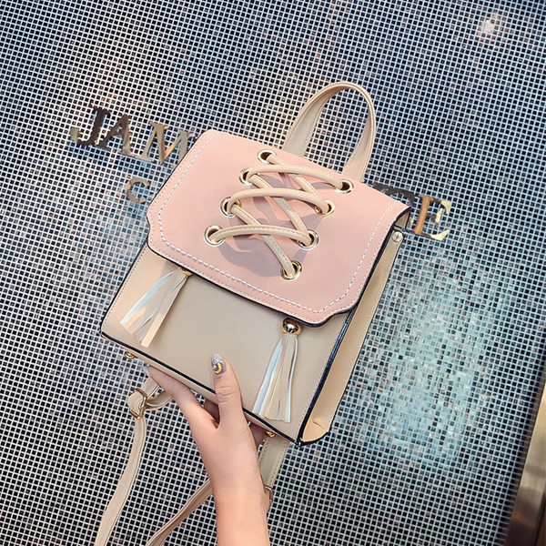 Rucsac mic de damă cu element de legături încrucișate