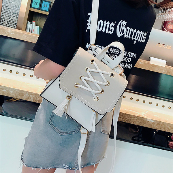 Rucsac mic de damă cu element de legături încrucișate