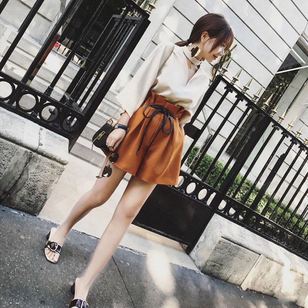 Set elegant de fusta si camasa de dama in doua culori