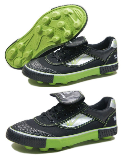 Pantofi de fotbal pentru barbati si femei in trei culori cu elemente din piele ecologica