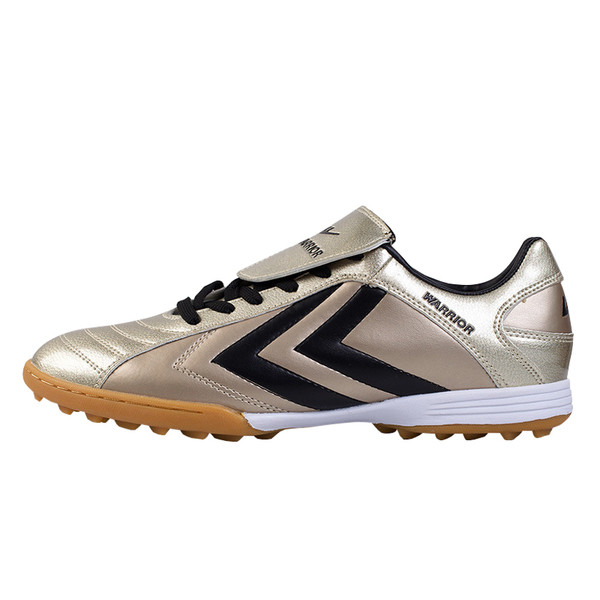 Százlábú férfi focicipő színes csíkokkal