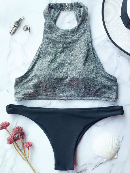 Női fürdőruha - két részből álló sima modell