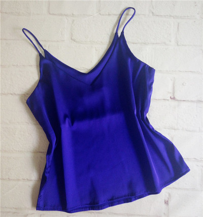 Maieu modern de damă din satin cu decolteu în V în mai multe culori