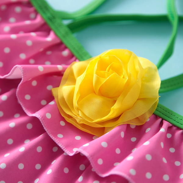 Παιδικά μαγιό για κορίτσια με καπέλο δύο τεμαχίων