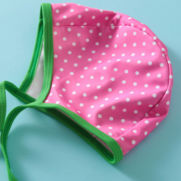 Παιδικά μαγιό για κορίτσια με καπέλο δύο τεμαχίων