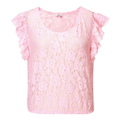 Tricou dama din dantela cu captuseala in mai multe culori