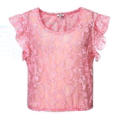 Tricou dama din dantela cu captuseala in mai multe culori