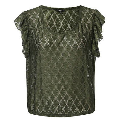 Tricou dama din dantela cu captuseala in mai multe culori