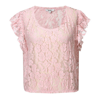 Tricou dama din dantela cu captuseala in mai multe culori