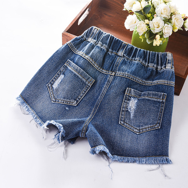 Pantaloni scurți pentru fete pentru copii cu broderie, motive colorate și broderii