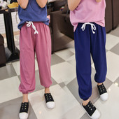 Pantaloni casual copii pentru fete model lat