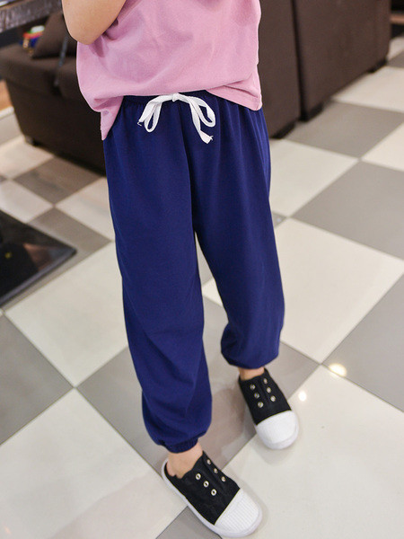 Pantaloni casual copii pentru fete model lat