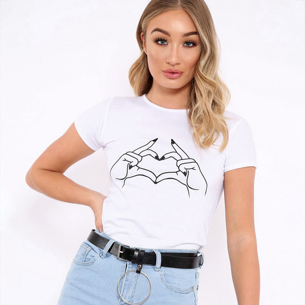 Tricou dama sport-casual de culoare alba cu imprimeu