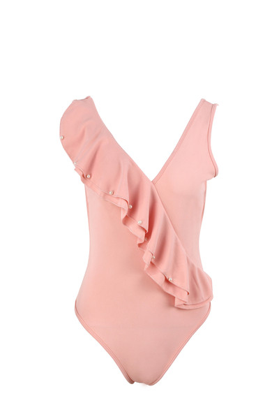 Costum de baie complet NOU elegant pentru femei, în patru culori, cu decolteu în V adânc cu decor