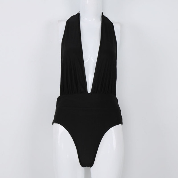 Costum de baie complet NOU modern pentru femei, cu spatele gol și decolteu deschis, în patru culori