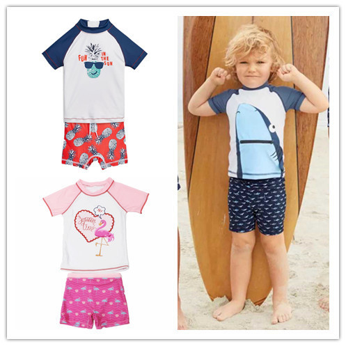 Costume de baie pentru copii pentru fete și băieți în două părți