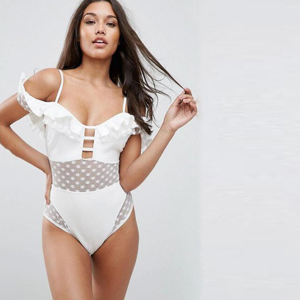 Stílusos ÚJ női teljes fürdőruha rövid ujjú három színben