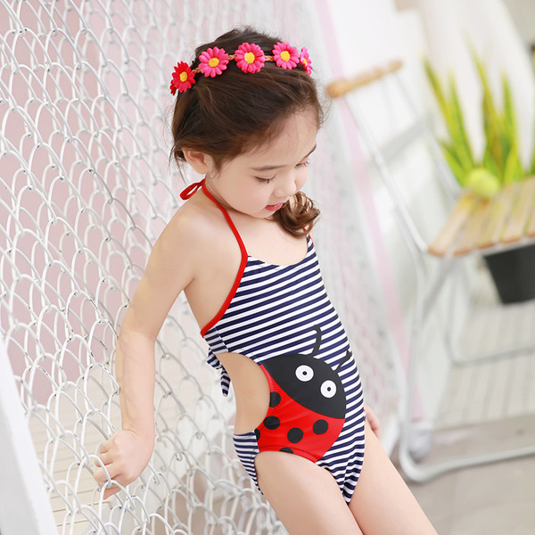 Παιδικό μαγιό με ανοικτή πλάτη και εκτύπωση