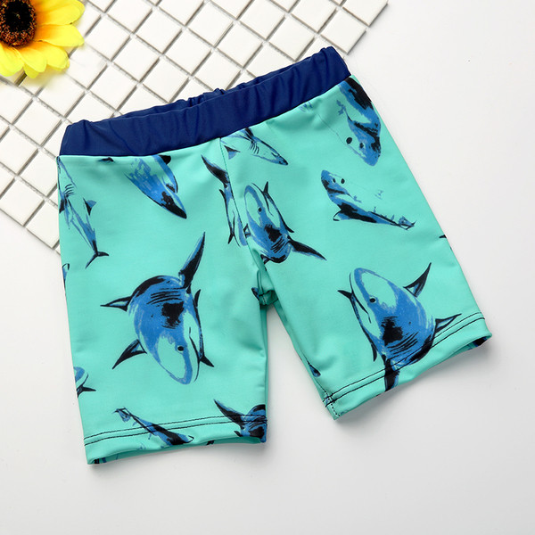 Детски бански костюм за момчета от две части с апликация акула