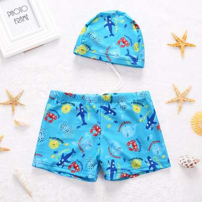 Costume de baie pentru copii pentru baieti cu aplicare in doua modele