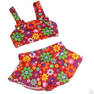 Παιδικό μαγιό σε δύο μέρη με floral μοτίβα