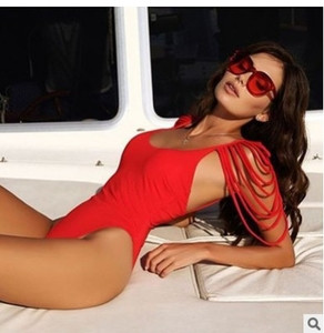 Σύγχρονο ΝΕΟ γυναικείο μαγιό σε τέσσερα χρώματα με λεπτές λωρίδες