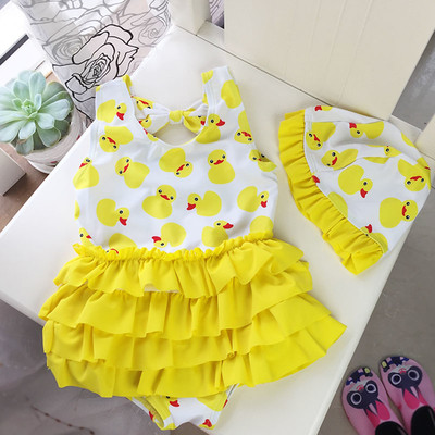 Παιδικά  ολόσωμο μαγιό με τούλι και εκτύπωση