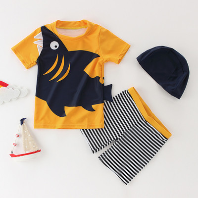 Costum de baie copii pentru baieti in trei parti in mai multe modele