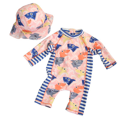 Costum de baie complet pentru copii pentru fete și băieți cu aplicație