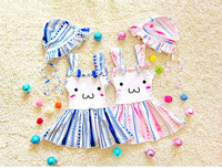 Παιδικό μαγιό σε δύο χρώματα με τρισδιάστατα στοιχεία και εκτύπωση